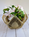 Petals Medium Handwoven Iraca Basket
