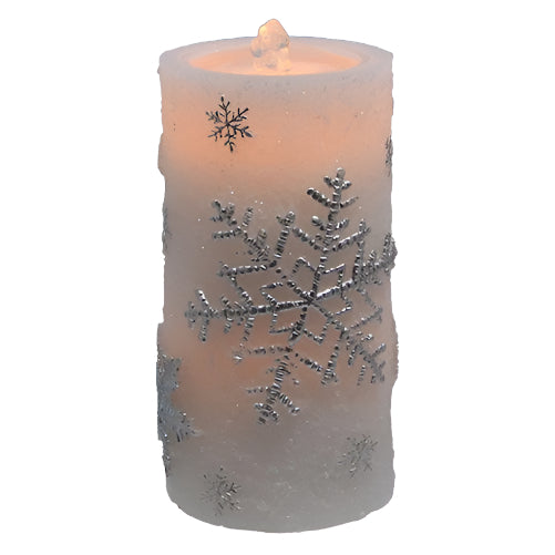 Silver Snowflake Water Candle – The Strawberry Shop