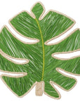Monstera Leaf Handwoven Iraca Placemat