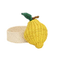 Lemon Handwoven Iraca Napkin Ring