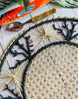 Coral Coastal Handwoven Iraca Placemat