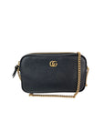 Gucci GG Marmont Super Mini lack Calfskin Crossbody Bag