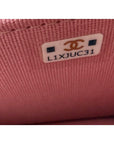 Chanel Tweed Quilted Mini Flap Pink Chain Waist Shoulder Bag
