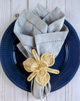 Orchid Handwoven Iraca Napkin Ring