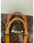 Louis Vuitton Keepall 55 Monogram Canvas Duffle Bag Luggage
