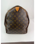 Louis Vuitton Keepall 55 Monogram Canvas Duffle Bag Luggage