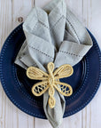 Dragonfly Handwoven Iraca Napkin Ring