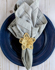 Star Flower Handwoven Iraca Napkin Ring