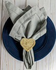 Heart Handwoven Iraca Napkin Ring