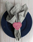 Heart Handwoven Iraca Napkin Ring