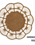 Petal Perfection Handwoven Iraca Placemat