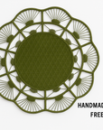 Petal Perfection Handwoven Iraca Placemat