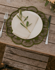 Petal Perfection Handwoven Iraca Placemat