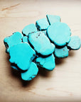 Large Turquoise Slab Belt Buckle 901f