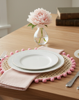 Pom-Edge Handwoven Iraca Placemat