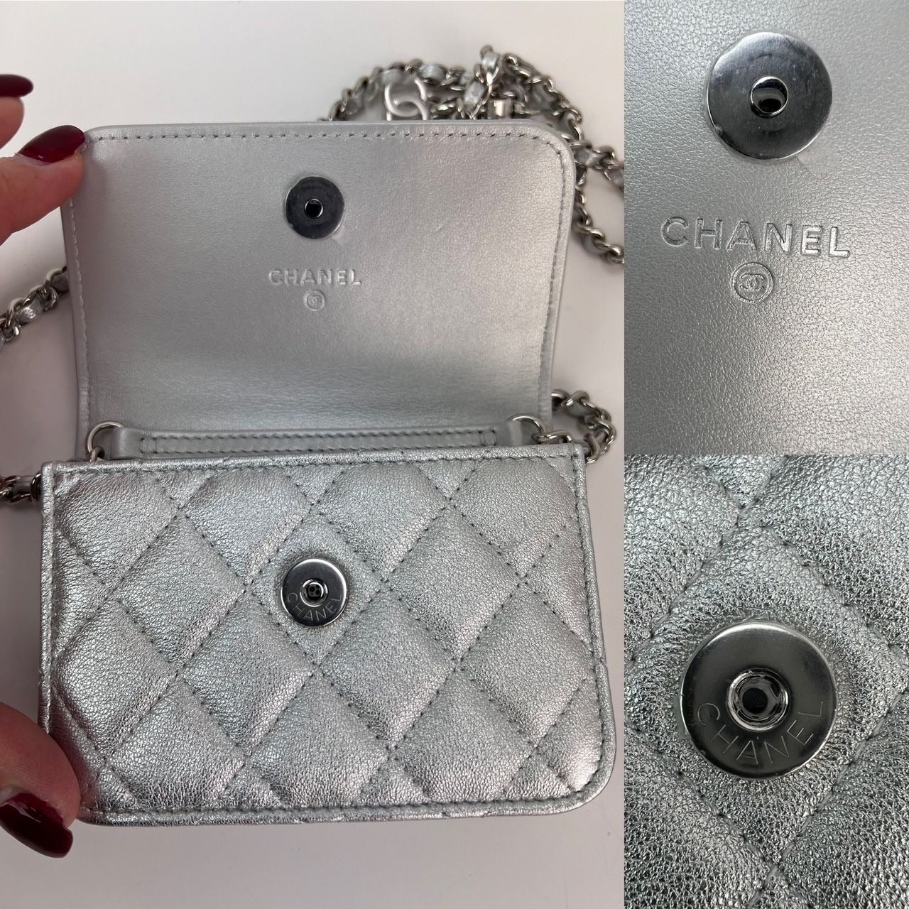 Chanel Metallic Goatskin Quilted Star Flap Belt/Shoulder Bag
