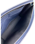 Louis Vuitton Pochette Voyage MM Taiga Dark Blue Leather Hand Bag Limited Edition