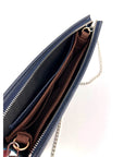 Louis Vuitton Pochette Voyage MM Taiga Dark Blue Leather Hand Bag Limited Edition
