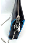 Louis Vuitton Pochette Voyage MM Taiga Dark Blue Leather Hand Bag Limited Edition
