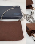 Louis Vuitton Pochette Voyage MM Taiga Dark Blue Leather Hand Bag Limited Edition
