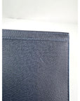 Louis Vuitton Pochette Voyage MM Taiga Dark Blue Leather Hand Bag Limited Edition