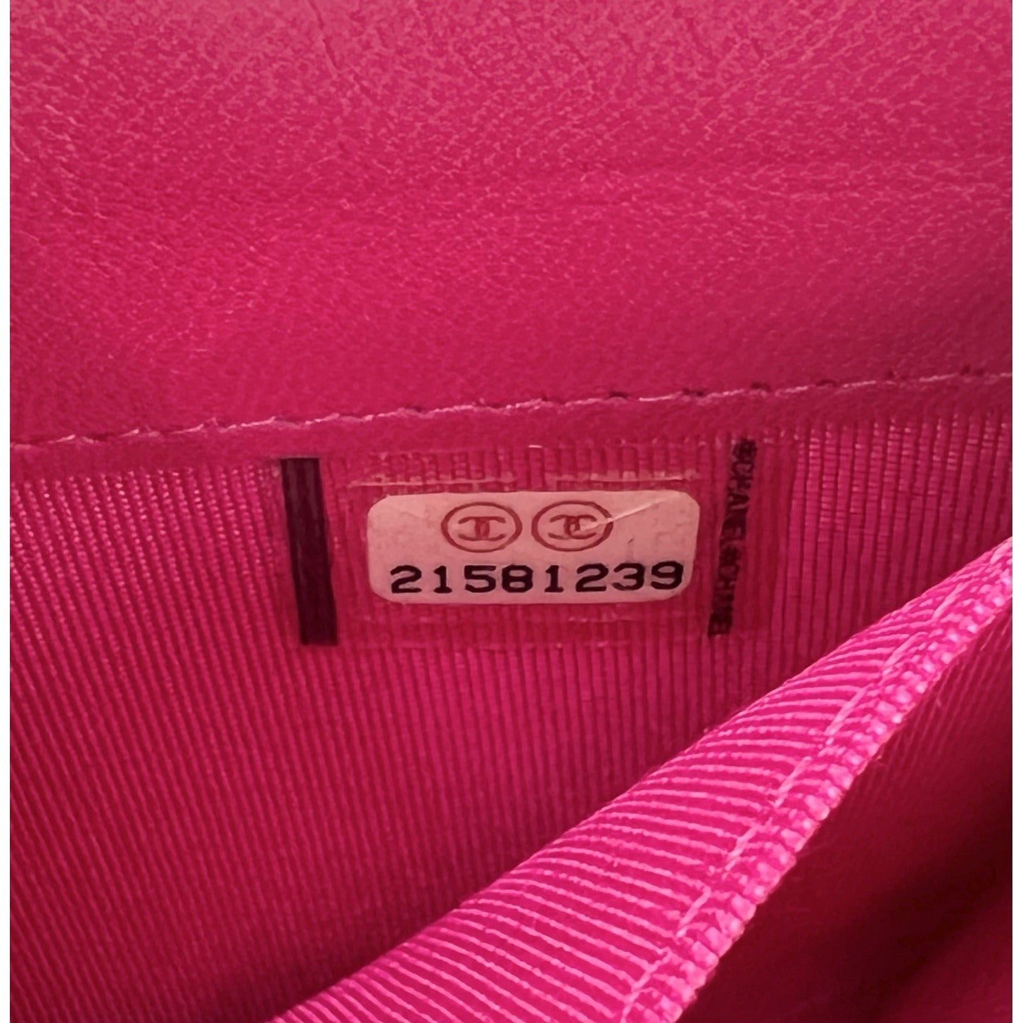 Chanel Velvet Quilted Timeless Fuchsia Wallet Chain Clutch