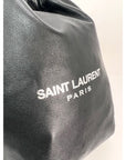 Saint Laurent Lambskin Teddy Drawstring Sac Bucket Bag