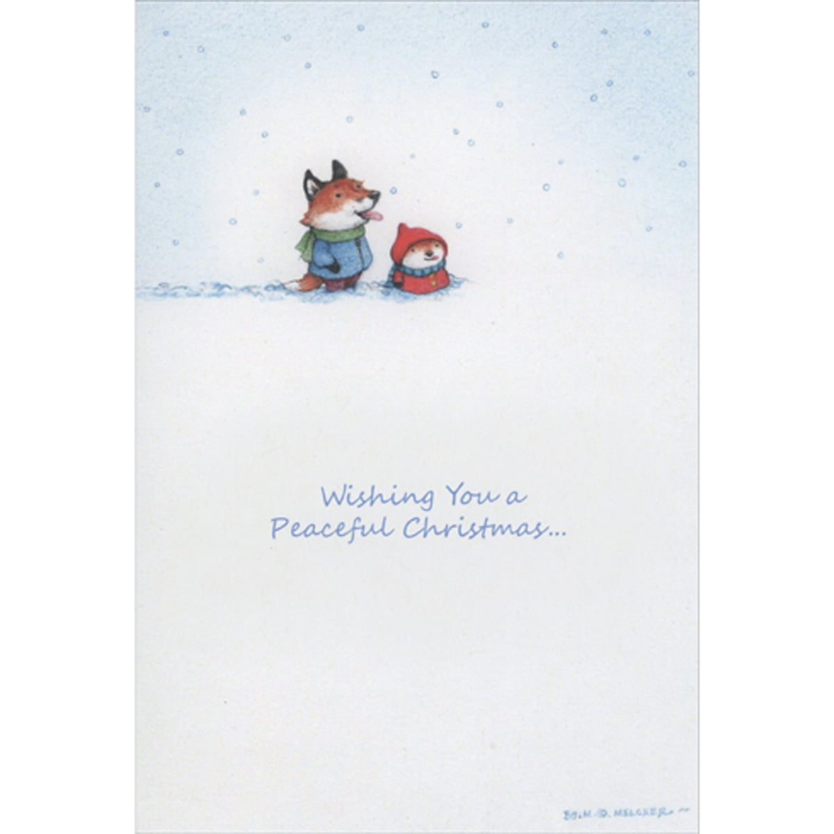 Christmas Greeting Card (Fox)