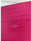 Louis Vuitton 8 Credit Card Insert Pink Leather wallet from Felicie