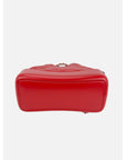 Chanel Aged Calfskin Quilted Small Gabrielle Red Backpack