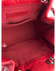 Chanel Aged Calfskin Quilted Small Gabrielle Red Backpack