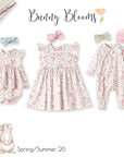 Bunny Blooms Soft Bamboo Zipper Romper for Easter