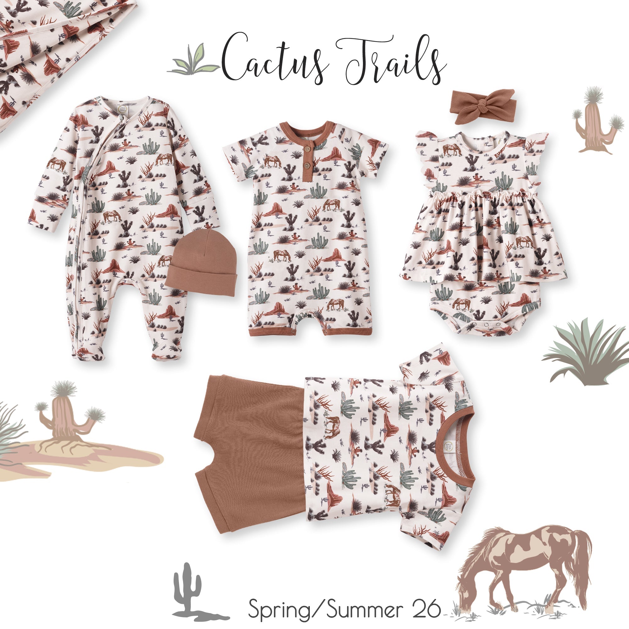 Boy's Southwest Tee &amp; Shorts Set – Cactus Trails Bamboo