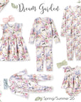 Dream Blossom Soft Bamboo Baby Girl Floral Zipper Romper