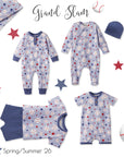 Grand Slam Baseball Bamboo Tee & Cotton Shorts Set for Boys