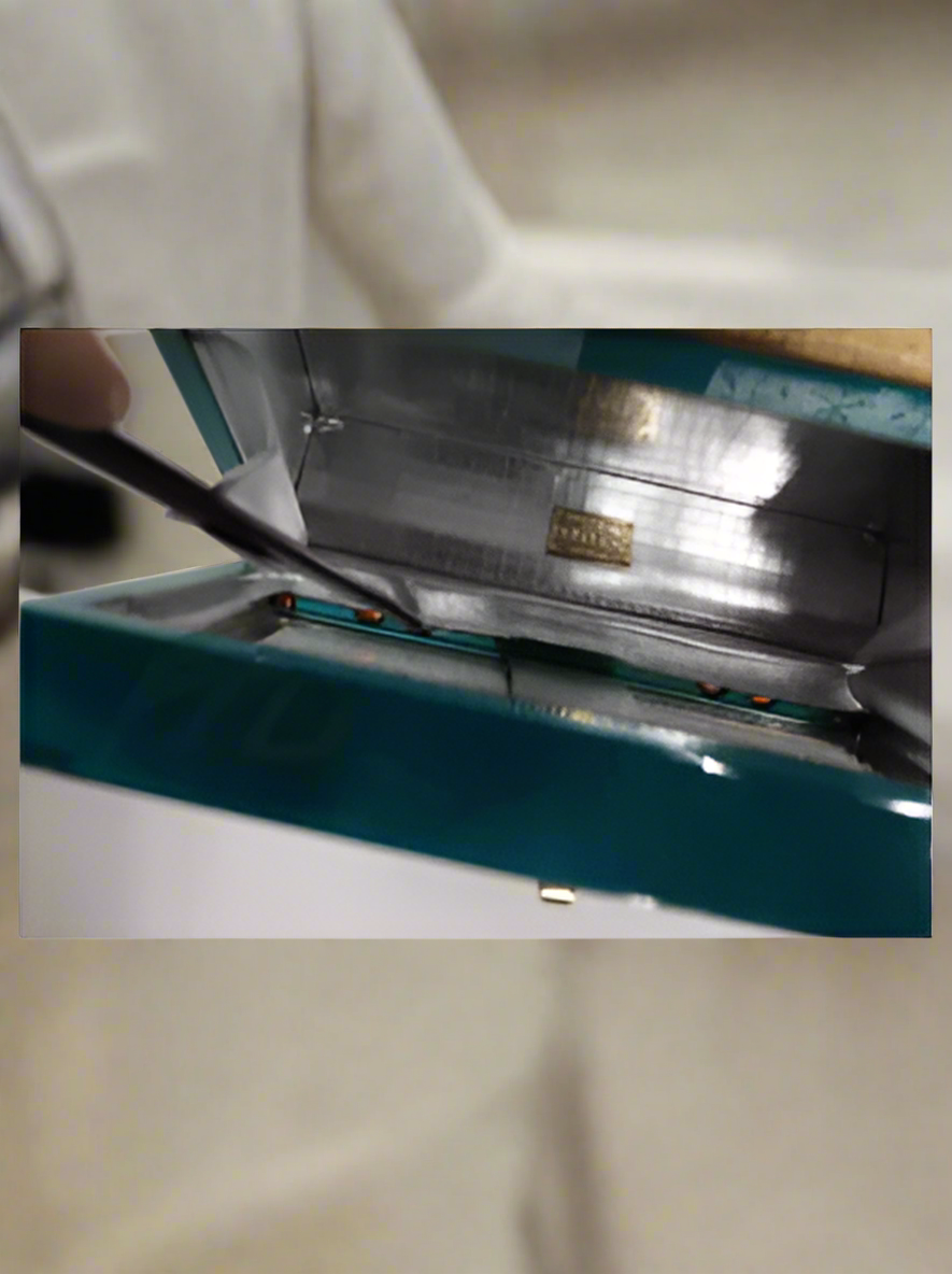 Dolce &amp; Gabbana Turquoise Miss Dolce Top Handle Bag