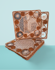 Caracol Square Handwoven Iraca Placemat