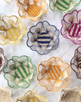 10" Floral Handwoven Iraca Bread Basket