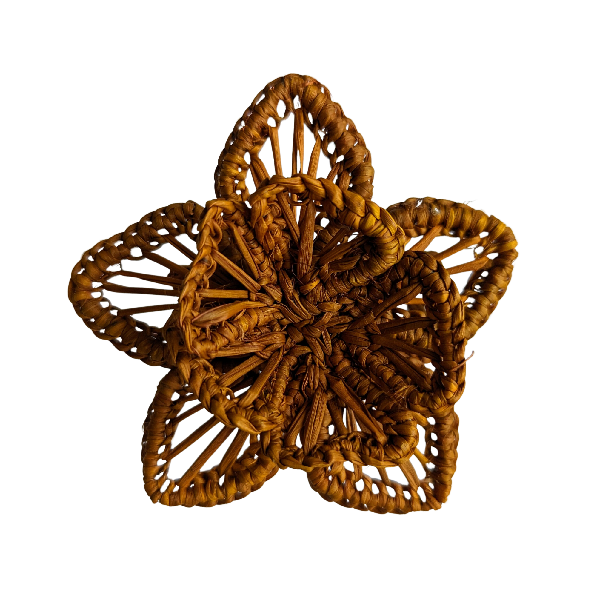 Star Flower Handwoven Iraca Napkin Ring