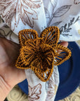 Star Flower Handwoven Iraca Napkin Ring