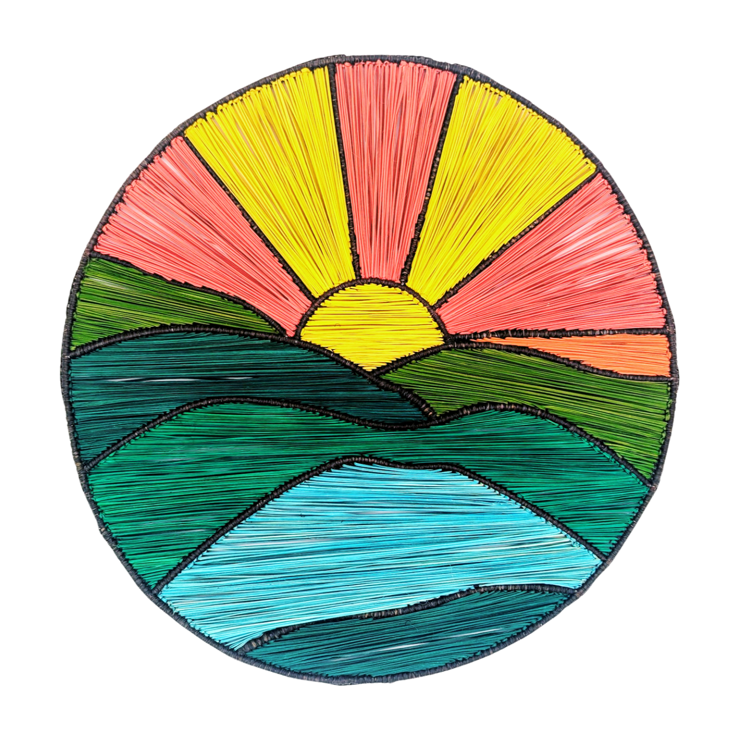 Sunrise Handwoven Iraca Placemat