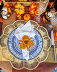 Thanksgiving Orchid Handwoven Iraca Napkin Ring