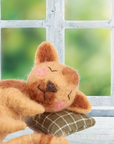 Sleeping Cat Critter Felt Ornament