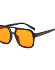 Retro Avi. Gloss black, Orange Lense