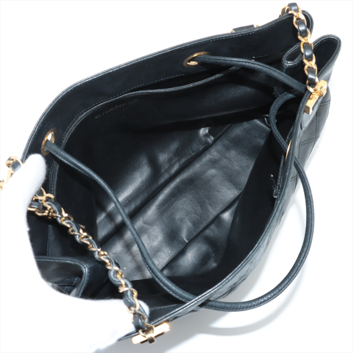 Chanel Lambskin Black Quilted Shoulder Bag 0 Series 
