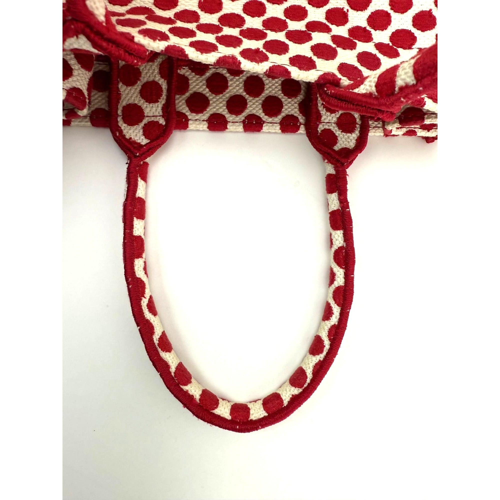 Dior Canvas Dior Amour Dots Vertical Book Tote