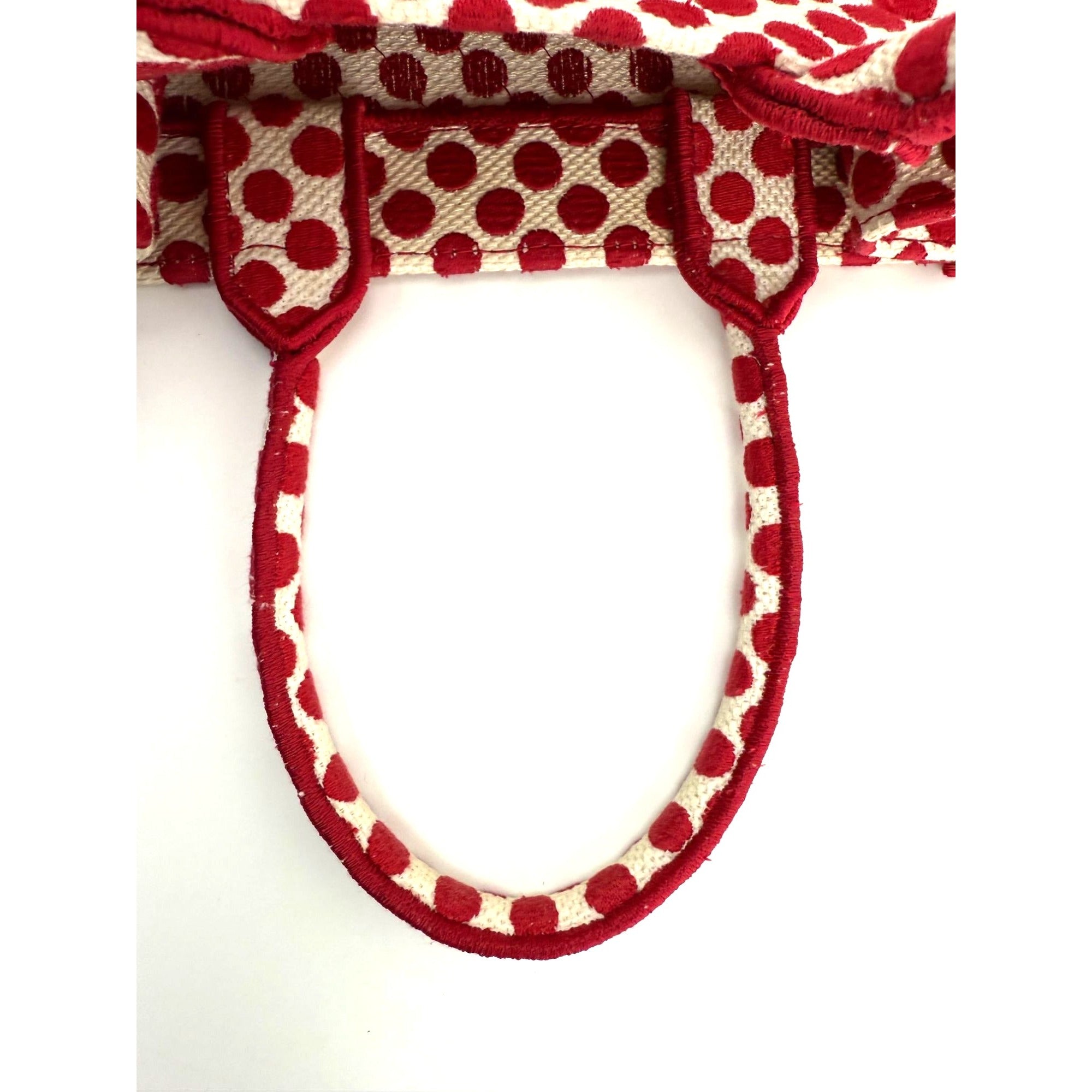 Dior Canvas Dior Amour Dots Vertical Book Tote