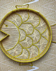 Fish Round Handwoven Decorative Iraca Tray
