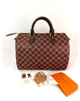 LOUIS VUITTON Speedy 30 Damier Ebene Hand Bag
