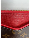LOUIS VUITTON Pallas Monogram Clutch Cherry Crossbody
